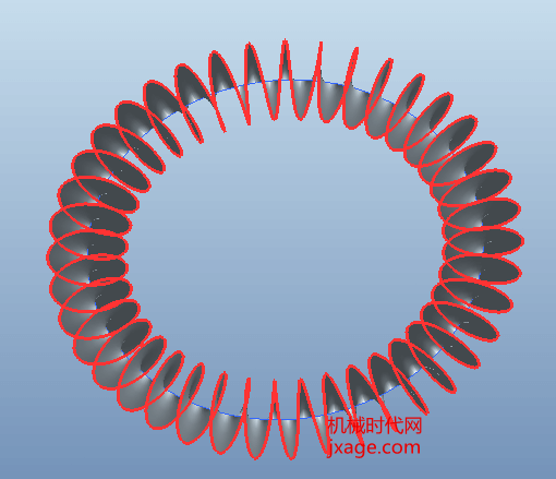proe如何创建环形螺旋弹簧