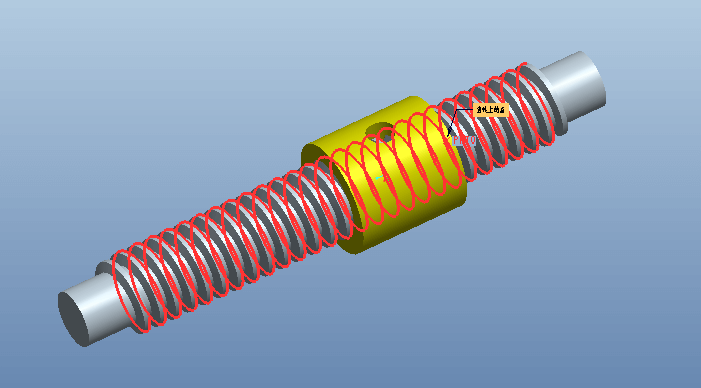 proe螺旋机构仿真