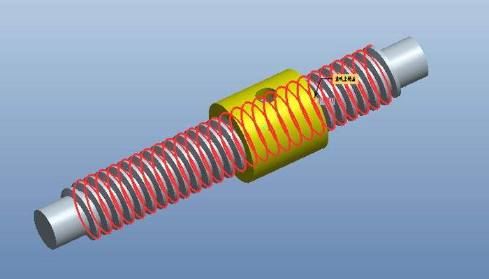 Proe螺旋机构仿真