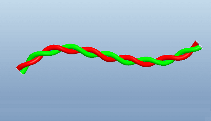 Proe三维建模（7）：双绞线