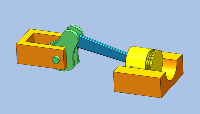 SolidWorks单缸内燃机运动仿真