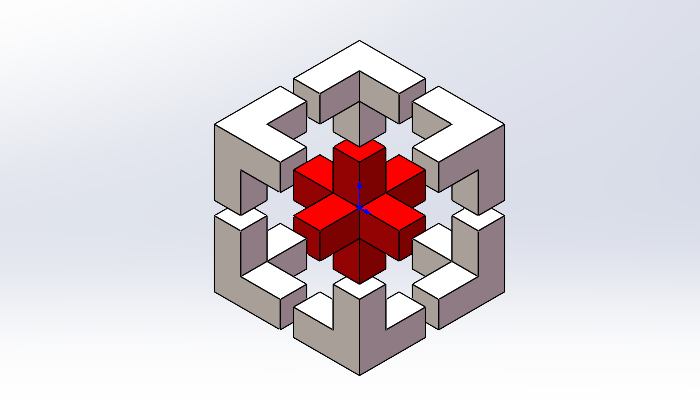 SolidWorks建模练习（87）：视角误差立方体